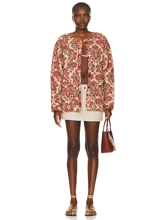 Posse Joslin Jacket in Crimson Multi | FWRD