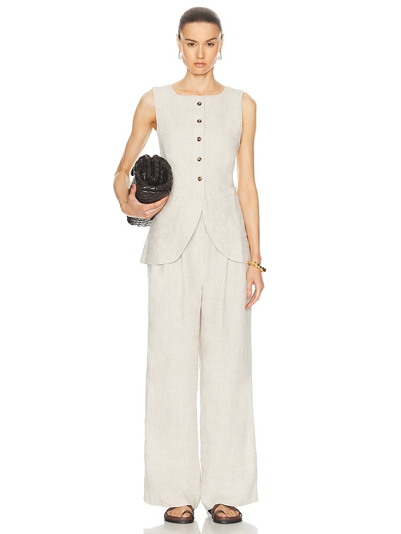 Posse Emma Vest in Natural | FWRD
