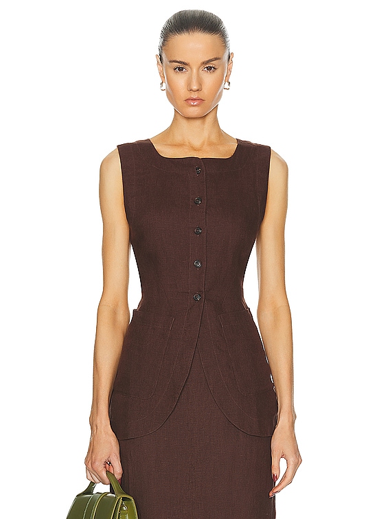 t/wo | NEW EMMA VEST SET PLEATS DRESS 30,800yen