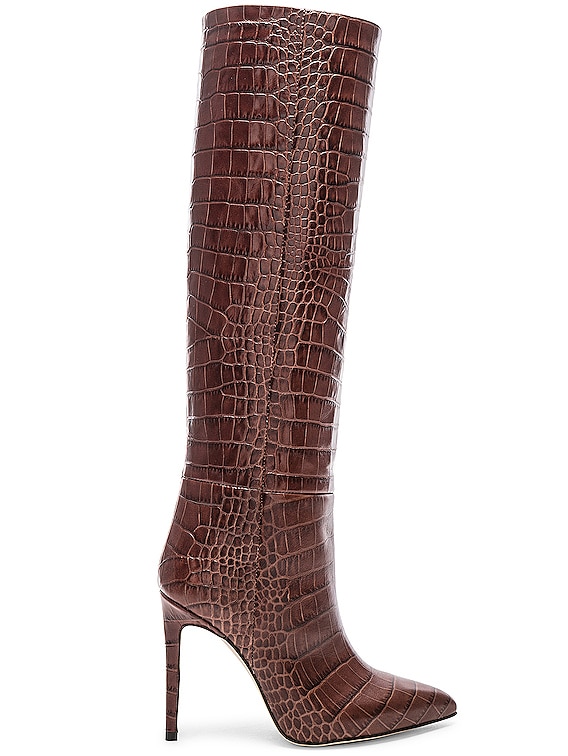 brown croc boots