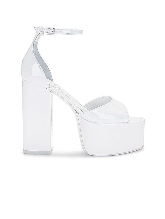 Paris Texas Tatiana Platform Sandal in White | FWRD