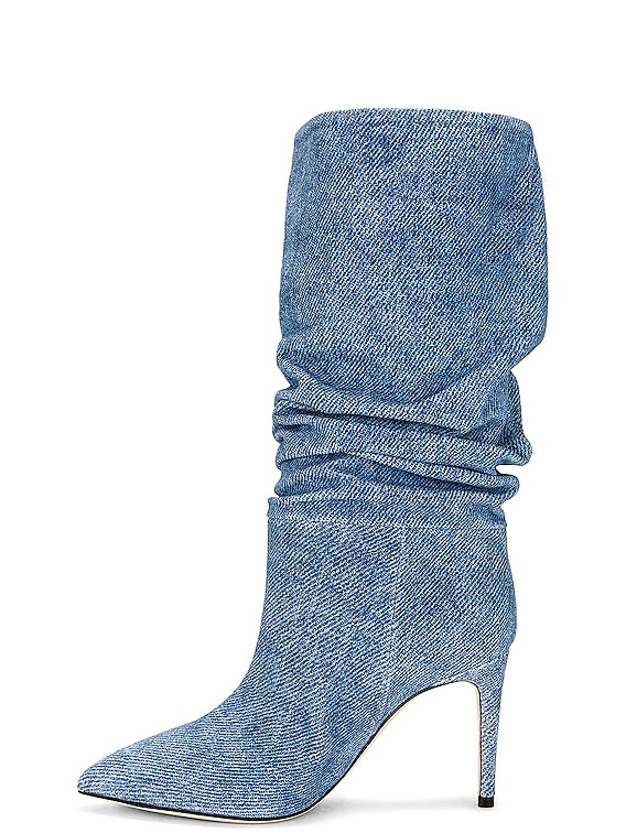☆セール中☆【PARIS TEXAS】 Slouchy スエード ブーツ Paris Texas ブーツ - Medium Wash | FWRD