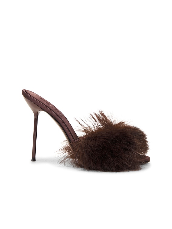 Furry Lidia Mule 105 Heel