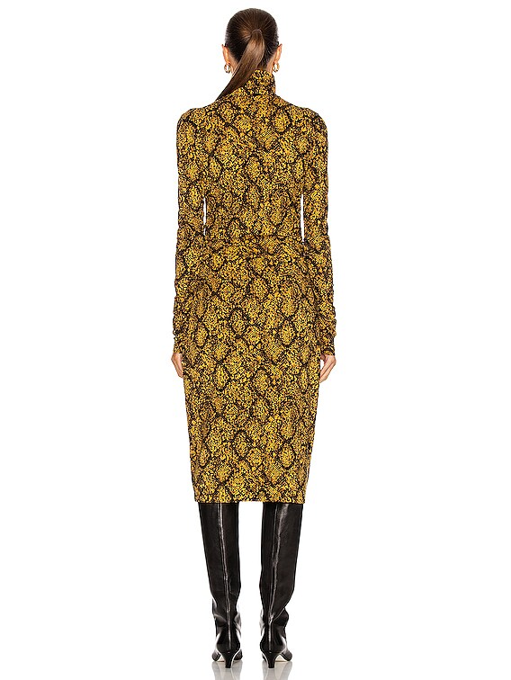 slim fit dress slacks Proenza Schouler Printed & Pleated Smocked Top Midi Dress, Size 0
