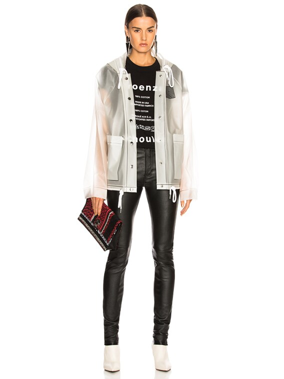 Proenza Schouler White Label Short Raincoat in Milky White