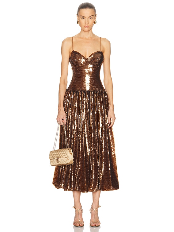 Sequin Midi Dress