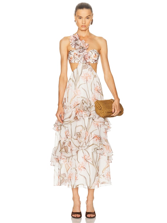 strapless open back dress Beachtime by Lulu B Retro Flower 3/4 Sleeve Dress – Blooming Boutique