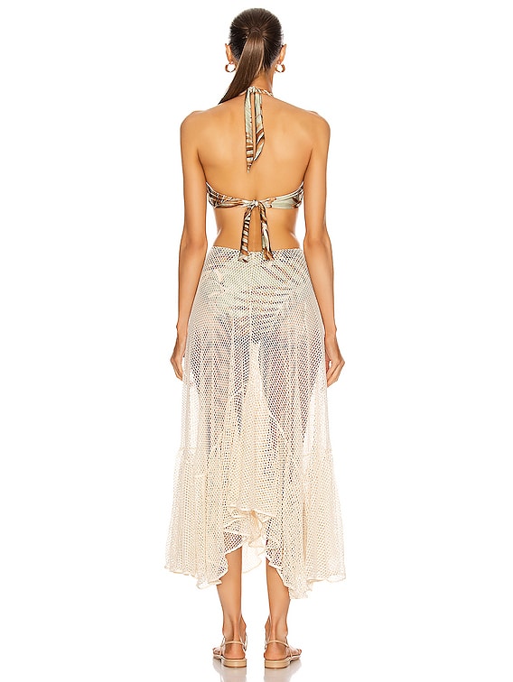 patbo palmeira netted beach dress Patbo Wave Cut Out Maxi Dress – Cattivo main image 1