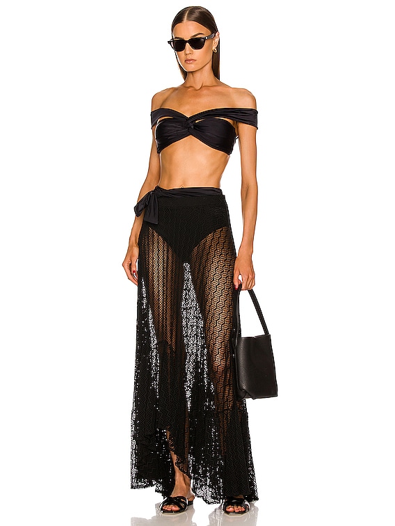 Black lace outlet beach skirt