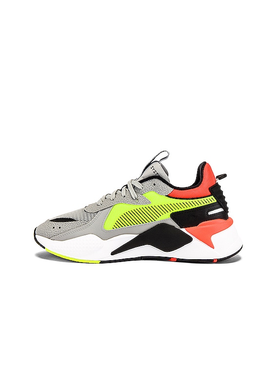 puma rsx high rise yellow alert