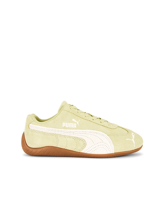 Puma Select Speedcat Og Sneaker in Pistachio Green & Warm White | FWRD
