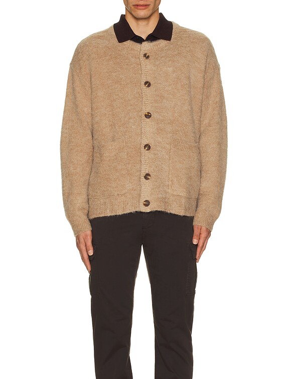Found Mohair Cardigan in Light Brown | FWRD