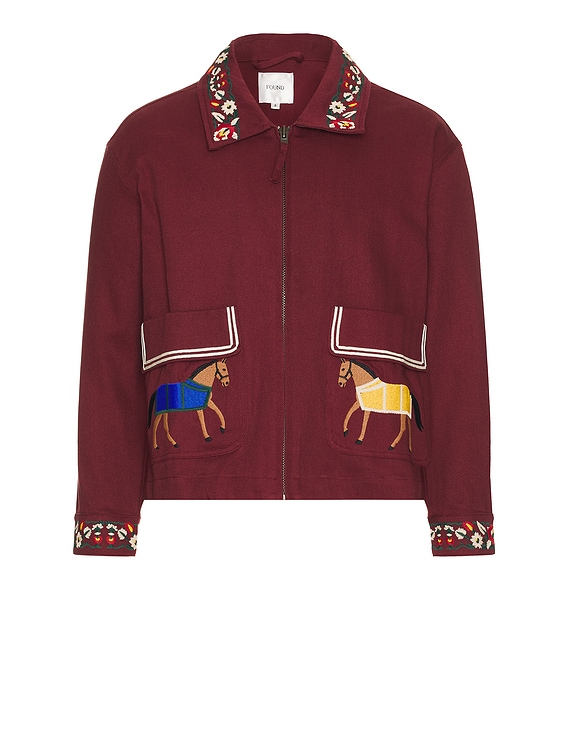 Found Oxblood Horse Equine Jacket in Oxblood | FWRD