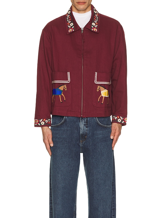 ジャケット・アウター Found OXBLOOD HORSE EQUINE JACKET Oxblood Horse Equine Jacket
