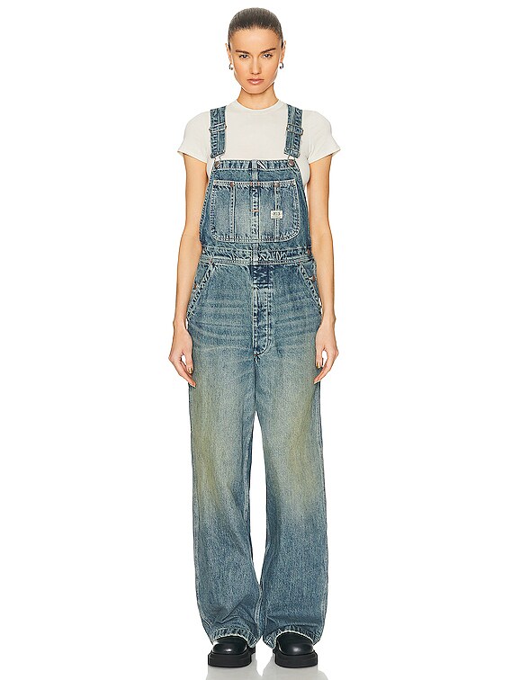 R13 Darcy Overall in Clinton Blue FWRD