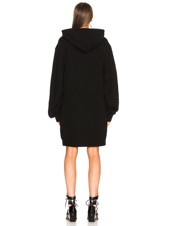 R13 Hoodie Dress in Black FWRD