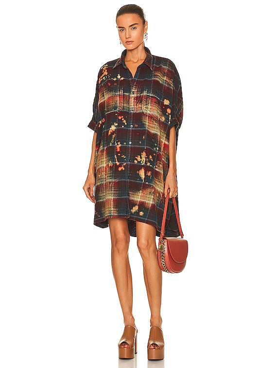 bleached shirt dress Bleached Out