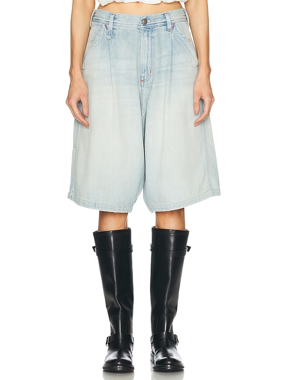 R13 Jesse Carpenter Short in Toni Blue | FWRD
