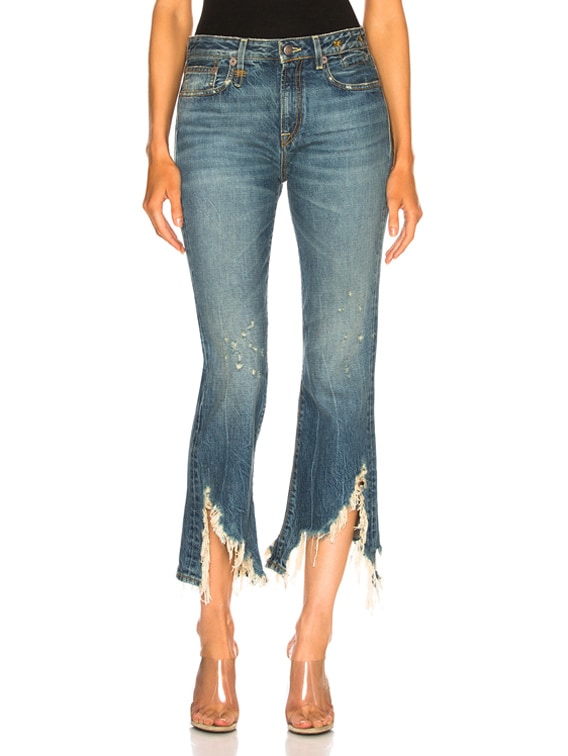 R13 Spiral Kick Skinny in Kelly | FWRD