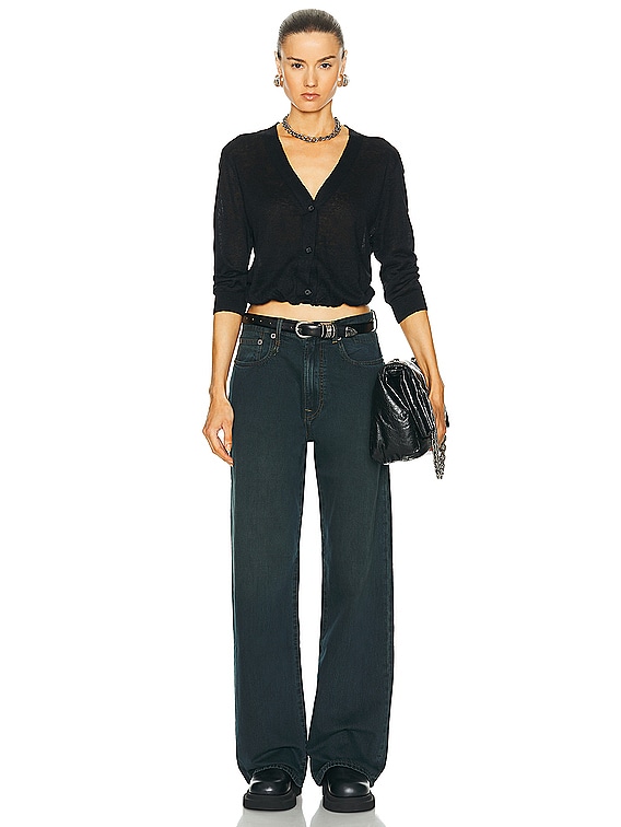 R13 D'arcy Loose Wide Leg in Camden Indigo | FWRD