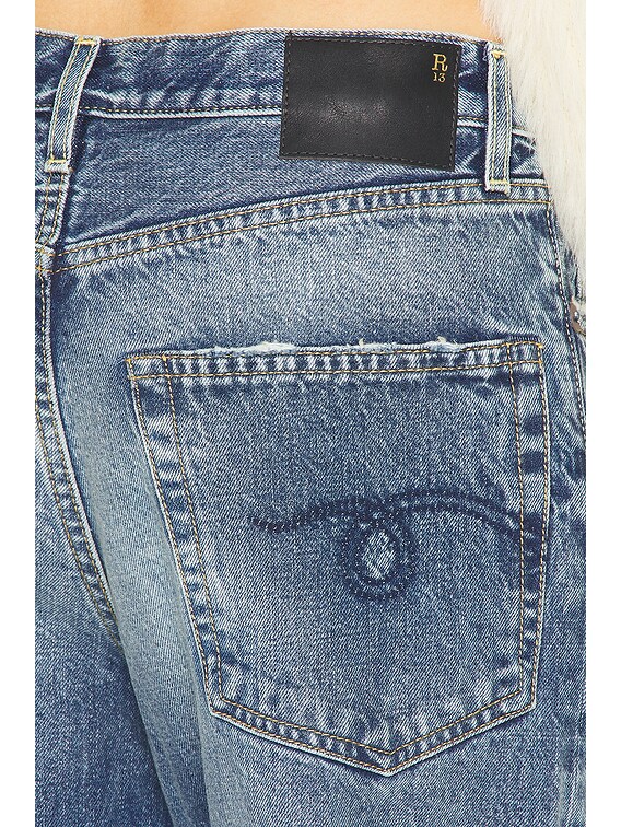 R13 D'arcy Loose Straight Leg Jeans in Hutton Blue | FWRD
