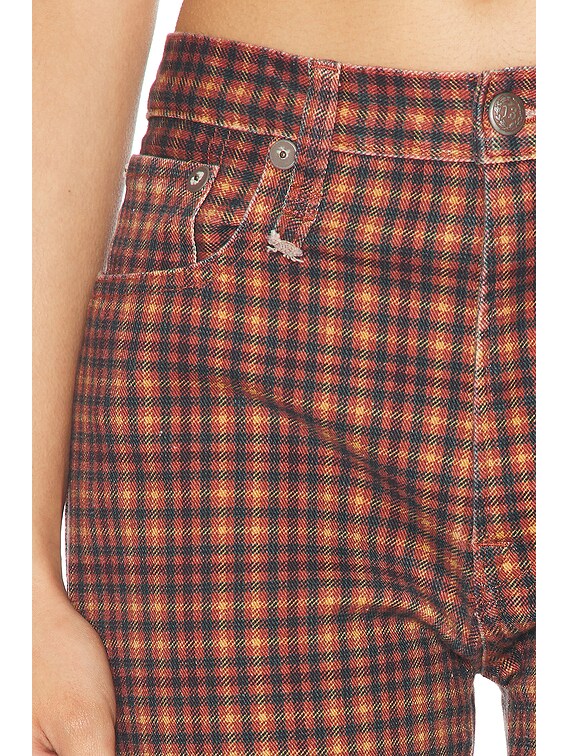 R13 Jane Straight Leg in Printed Auburn FWRD