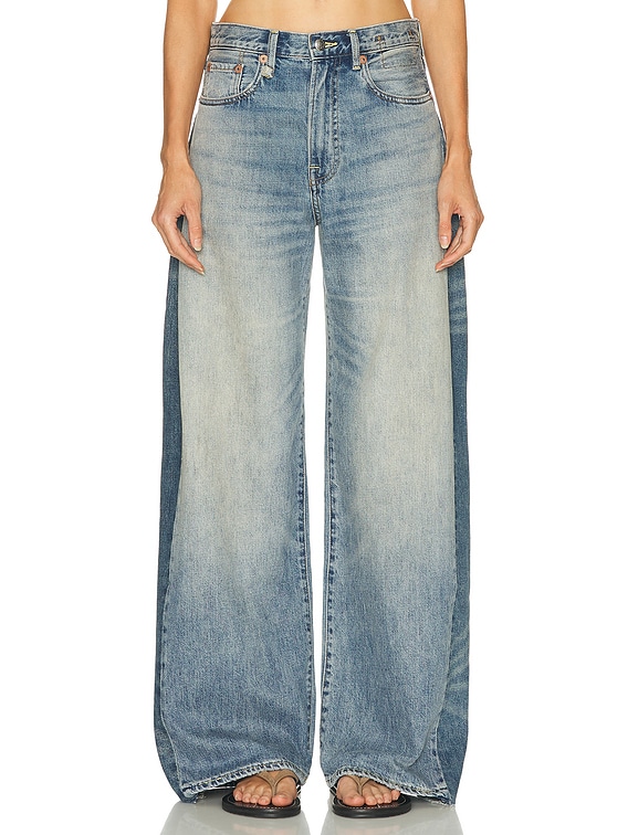 R13 Insert D'arcy Loose Wide Leg in Vintage Indigo | FWRD R13 Insert D'arcy Loose Wide Leg in Vintage Indigo | FWRD