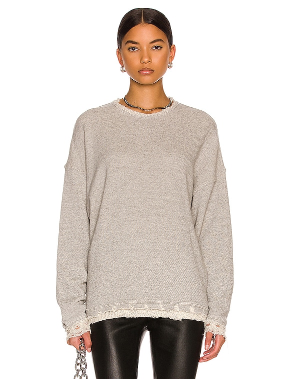 Shredded sweatshirt cheap