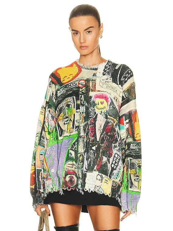 Graffiti Oversized Sweater