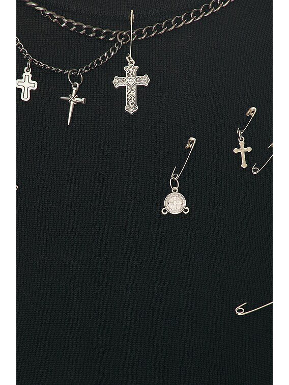 Tight Waist Crewneck Sweater