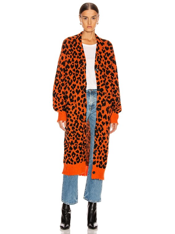 r13 leopard cardigan