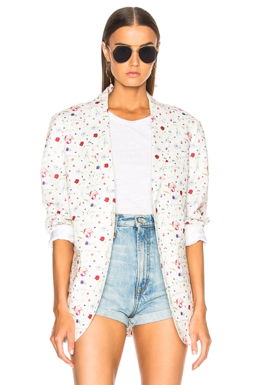 R13 Summer Blazer in Assembled Floral FWRD