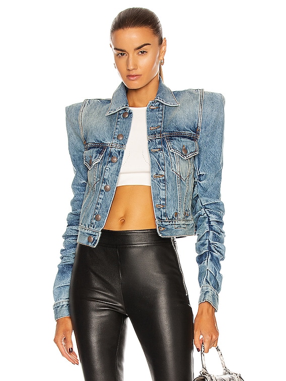 R13 Kelsey Shirring Jacket in Jasper FWRD