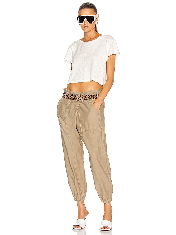 R13 Crossover Utility Drop Pant in Khaki FWRD