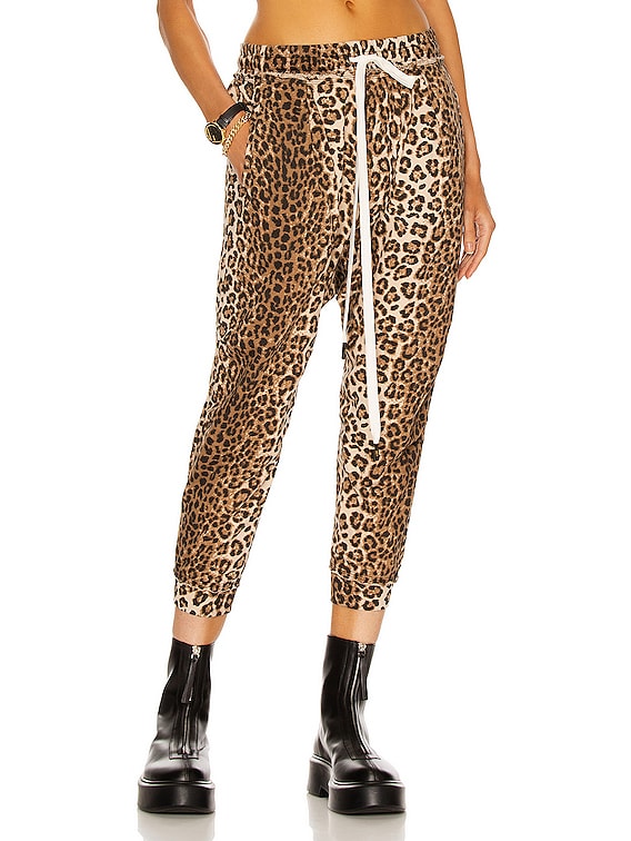 R13 Harem Sweatpant in Leopard FWRD