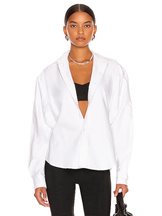 R13 Dolman Sleeve Shirt in White | FWRD