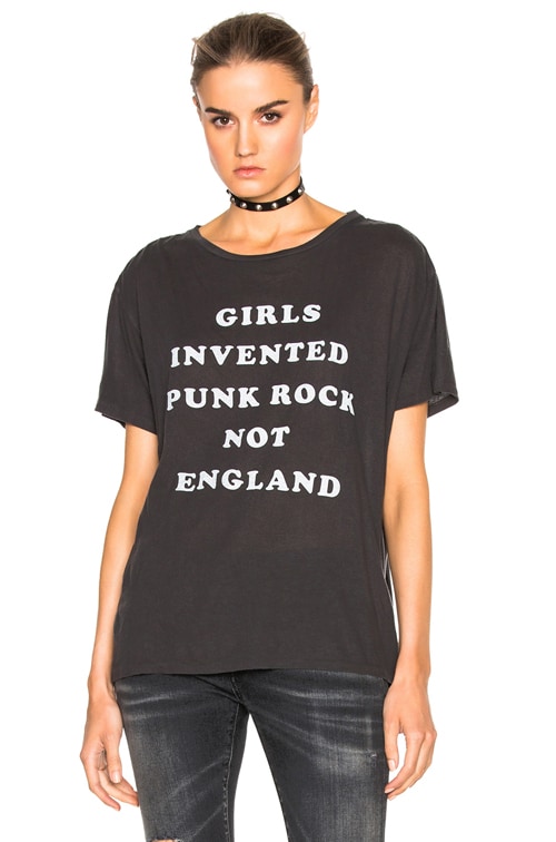 R13 Kim Gordon Boy T in Washed Black FWRD