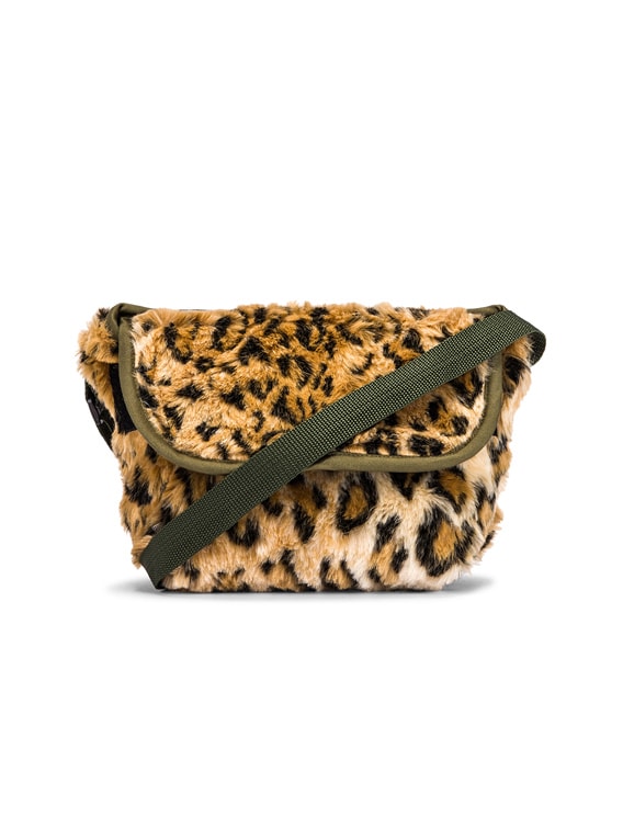 R13 Mini Messenger Bag in Leopard FWRD