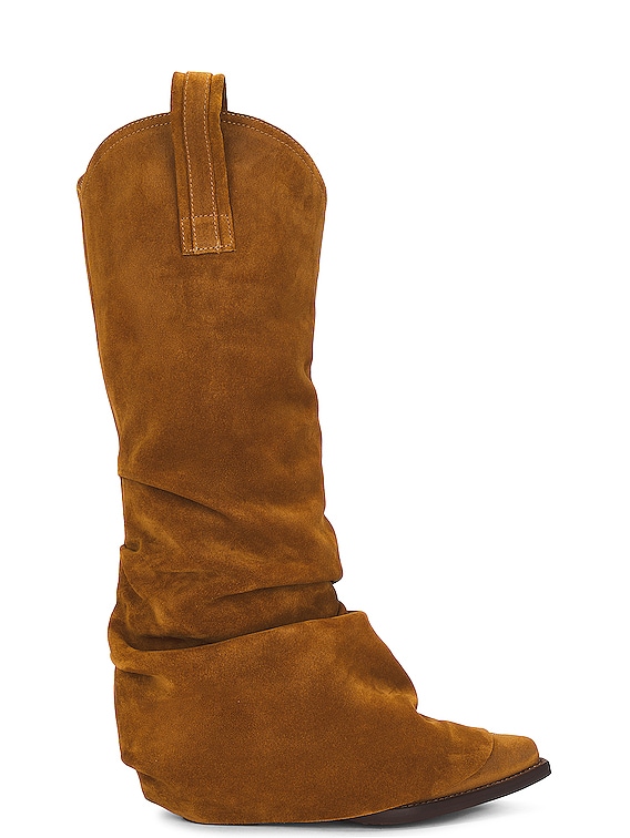 R13 Mid Cowboy Boots in Light Brown FWRD