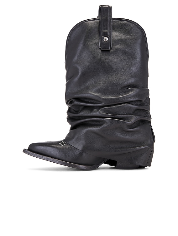 お値下げ　R13 Low Rider Cowboy Boot R13 Black Low Rider Cowboy Boots R13