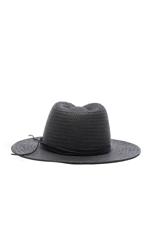 NWT Rag & Bone Packable Straw Fedora Hat Black Size Small rag & bone Women main image 2