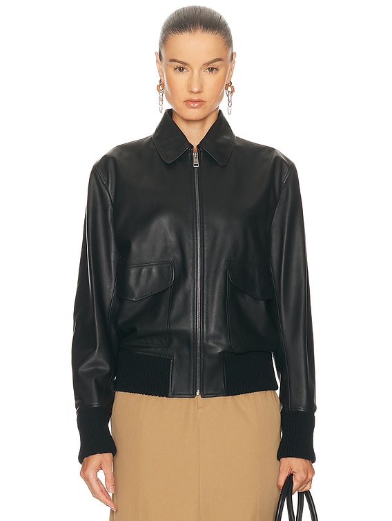 Ralph Lauren Collection Coale Bomber Jacket in Black | FWRD