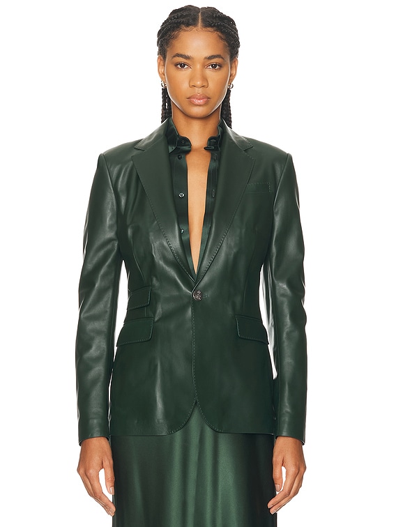 Ralph Lauren Collection Parker Lambskin Jacket in Dark Racing