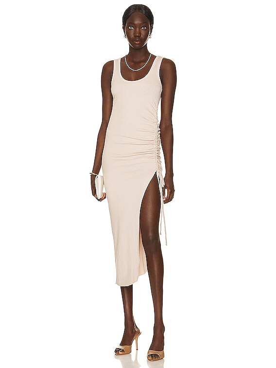 The Range レディースニットシャーリングタンクトップドレス Limestone Fwrd