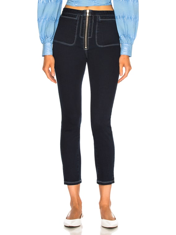 Rachel Comey concur zip front high rise slim outlet jeans