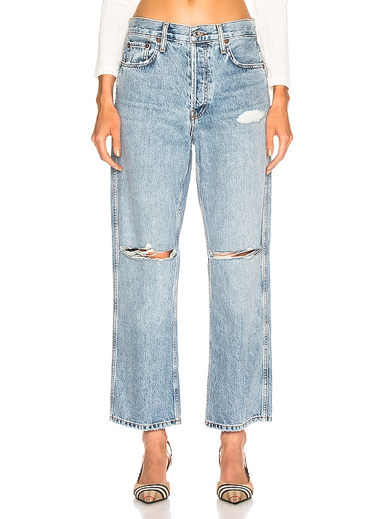 redone low slung jeans