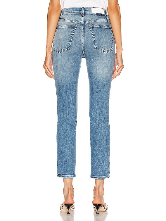 redone levis high rise ankle crop