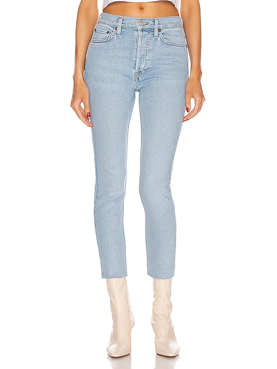 high rise ankle crop
