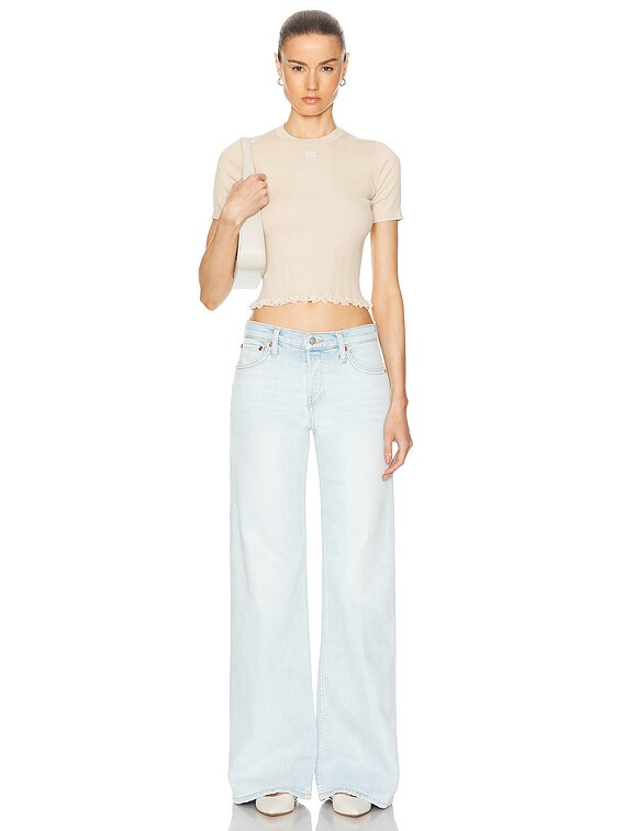 Z1975 HIGH WAIST WIDE LEG JEANS - Oyster-white | ZARA United