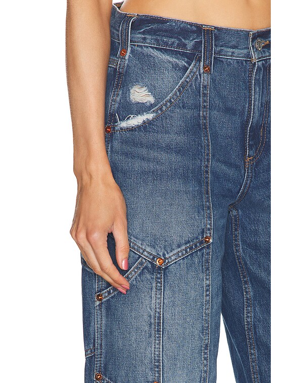 RE/DONE Mid Rise Workwear Wide Leg in Torino | FWRD